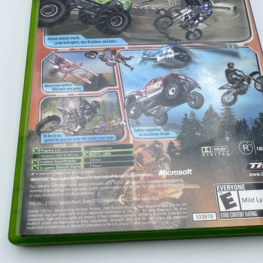 MX Unleashed (Original Xbox) CIB COMPLETE & Tested